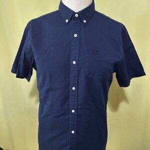 Superdry Osaka Team Men's Dark Blue SS Button Front Shirt Medium